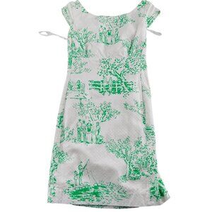 Lilly Pulitzer White and Green Dress
